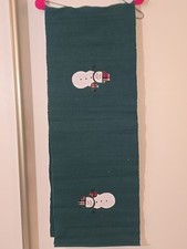 Snowman Table Runner Christmas Winter Holiday Decor Ornamentation 72"x13"