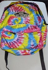 Vans Tie Dye Backpack Rainbow School Bag Off The Wall Multicolor