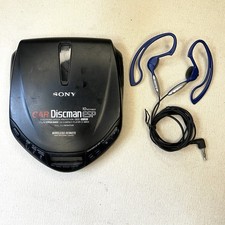 Sony Car Discman D M801 Portable CD Player w/ Headphones Tested Works
