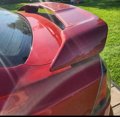  2008-17 Mitsubishi Lancer OE Style Trunk Spoiler Rally Red IKON