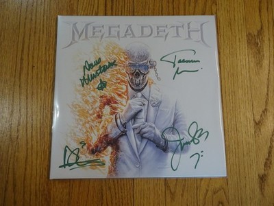 Megadeth Self-titled 2026 Vinyl Signed COVER Limited Emerald Ed. JSA Certified