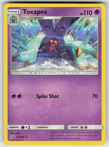 Toxapex 97/236 Unified Minds Pokemon TCG Near Mint