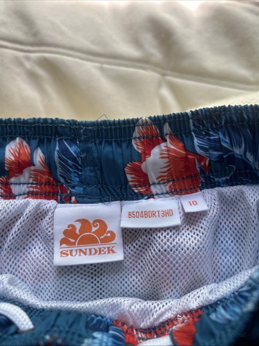 Sundek Boys Swim Trunks Bathing Suit Size 10 - Picture 2 of 3