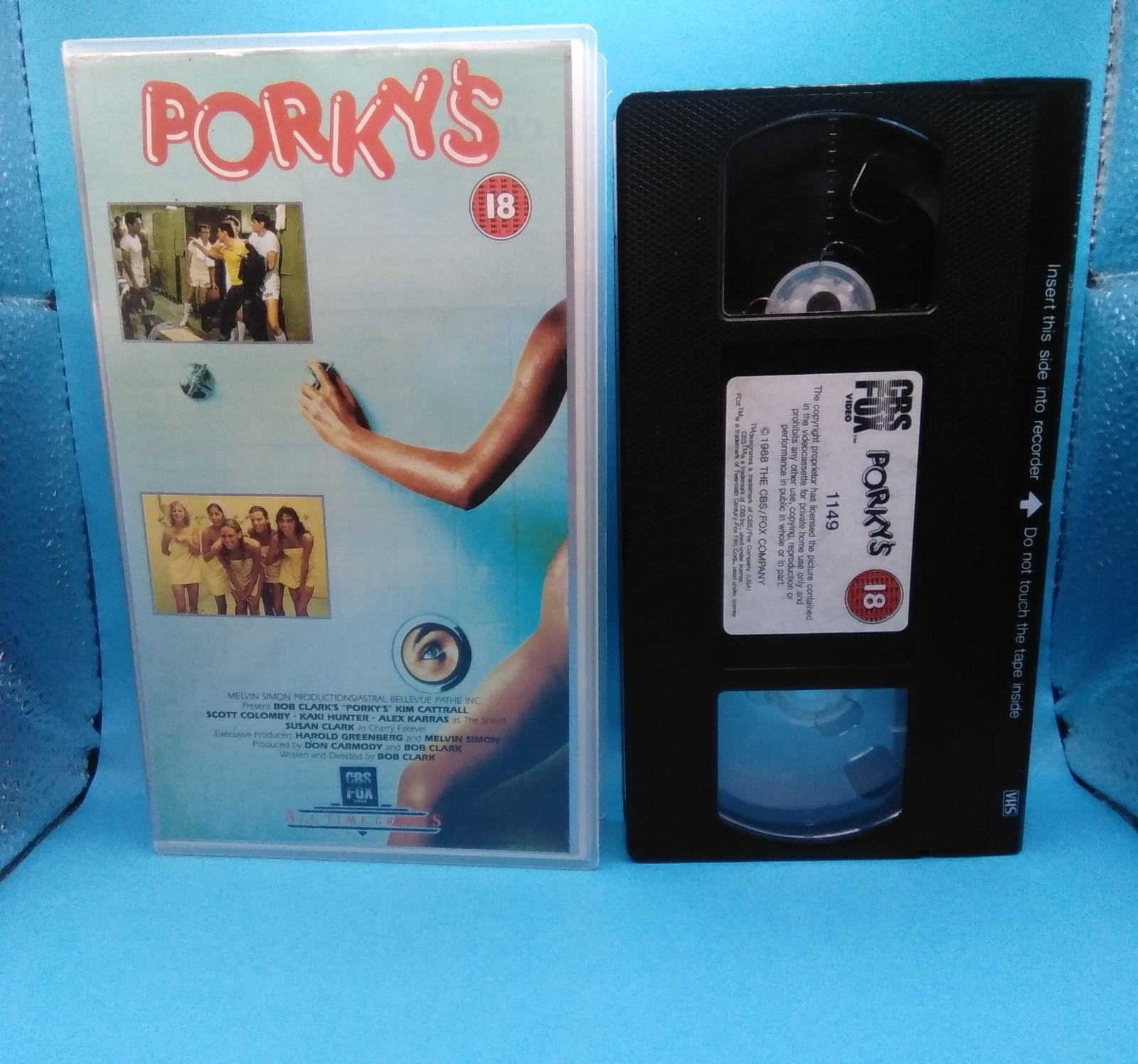 PORKY’S VHS Pal Video Tape 1981 PAL Small case.