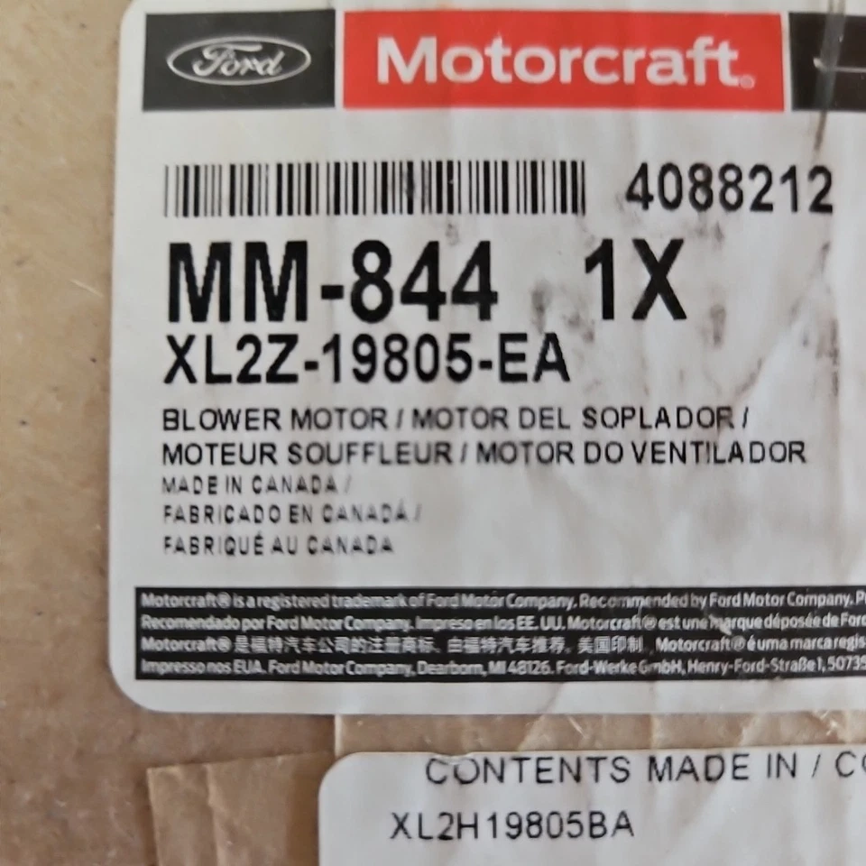 Motor soplador delantero MM-844 Motorcraft nuevo para camioneta Explorer Ford Ranger Mercury Foto 4 de 4