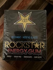 Rare Rockstar Energy Drink Gum Iced Mint 1x Unopened Sealed Pack 10pc One Pack