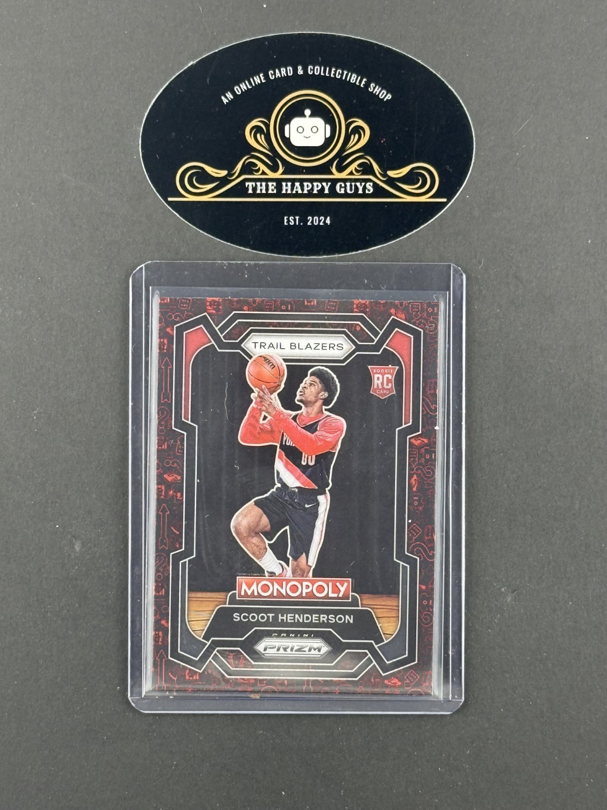 NBA 2023 Panini Prizm Monopoly Scoot Henderson (Red Pattern) #75 TrailBlazers RC