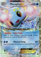 Manaphy EX 32/122 BREAKpoint Rare Holo EX Mint Pokemon Card