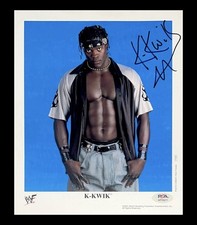 WWE K-KWIK P-684 R-TRUTH SIGNED 8X10 ORIGINAL PROMO PHOTO WITH PSA COA FROM 2001
