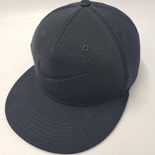 Youth Nike Hat Snapback Mesh Black Swoosh Logo Nike True S1ZE Baseball READ