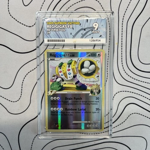 2009 Pokemon Platinum Regigigas Reverse Holo Supreme Victors ACE 9 9/147 POP 1