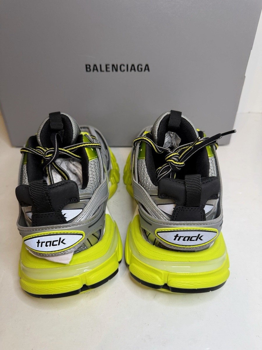 Balenciaga Track Sneakers Silver/Green SZ 38 Brand New with Box | eBay