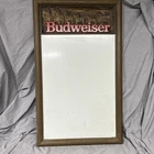 Budweiser Beer Clydesdale Horses Dry Erase Message Menu Board Sign 18x32 Vintage