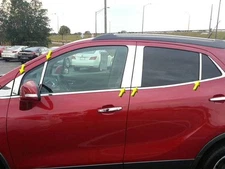 Stainless Steel Pillar Trim 10Pc Fits 2013-2022 Buick Encore