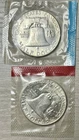 Lot of 2 one of each 1963 P&D FRANKLIN HALF DOLLAR IN MINT CELLO