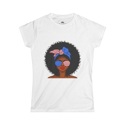 July 4th Womans Tshirt [Black Excellence. Black Power. Black Girl Magic] 