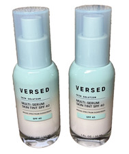 NEW Lot of 2 Versed Multi-Serum Skin Tint SPF 40 Broad Spectrum Sunscreen 1oz
