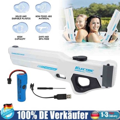 Neu Hochdruck Wasserpistole elektrische automatische Wasser Pistole Water Gun DE