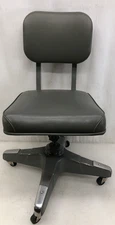 Industrial Swivel Office Tanker Desk Chair Rolling Propeller Base Steel MCM 1960