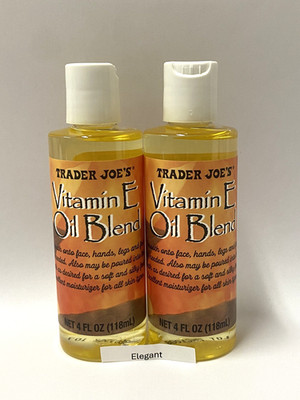 Trader Joe's Vitamin E Oil Blend 24000 IU Moisturizer for All Skin Types 4oz x 2
