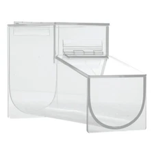 Cal-Mil Clear Acrylic Ice Cream Topping Bin - 4 1/8"L x 12"W x 7"H