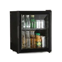 Mini KüHlschrank GlastüR 23 L GeträNkeküHlschrank Leise Minibar Hausbar Schwarz