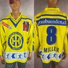 #8 MILLER HC DAVOS SWISS ICE HOCKEY AUTOGRAPH SHIRT HOFMANNER JERSEY SIZE XL