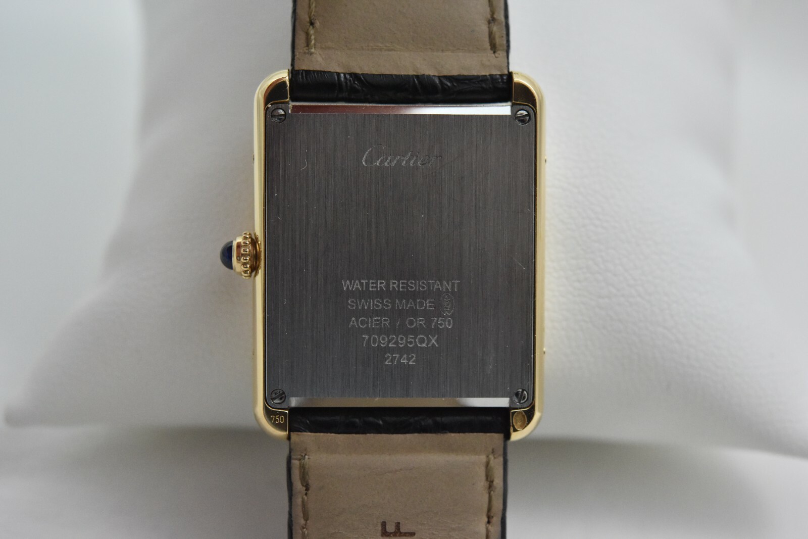Cartier Tank Solo 18K Yellow Gold, Large Model 2742, box & certificate image