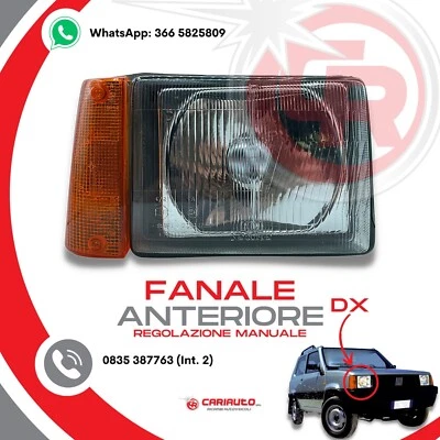 OLSA Faro Fanale Anteriore Destro Regolazione MANUALE Fiat Panda 141 750 1986-2003