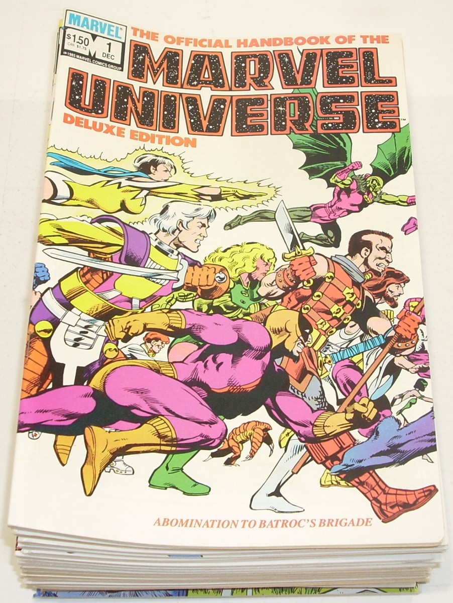 Marvel Comics OFFICIAL HANDBOOK OF THE MARVEL UNIVERSE: DELUXE 1