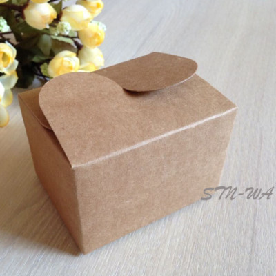 200x Kraft Gift Boxes Birthday Party Wedding Favour Bomboniere Boxes 7.5x6x5cm