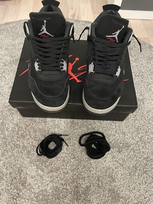 jordan 4 black Canvas