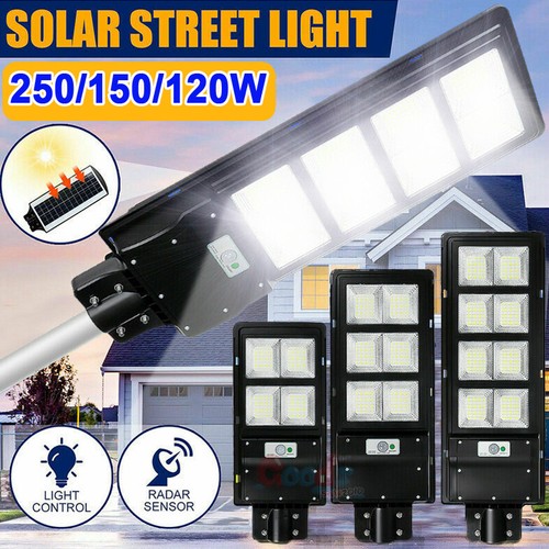 Commercial 9900000LM Solar Street Light LED IP67 Radar PIR Sensor Road Lamp+Pole - Picture 5 of 100