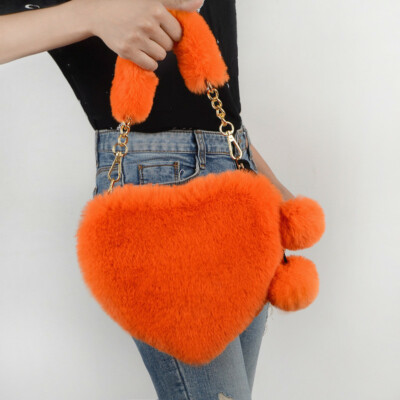 fluffy orange bag