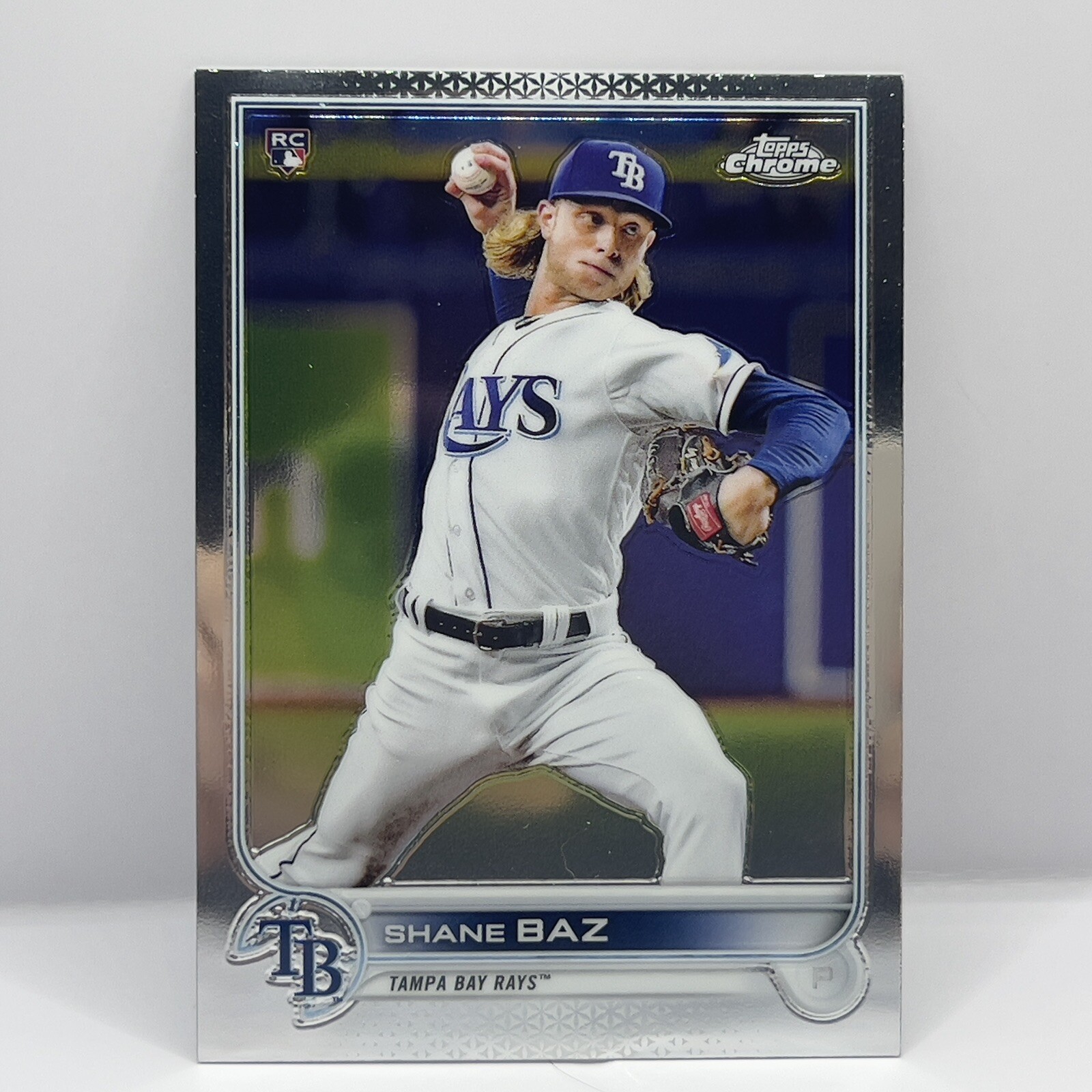 2022 Topps Chrome Baseball Shane Baz Base RC #201 Tampa Bay Rays
