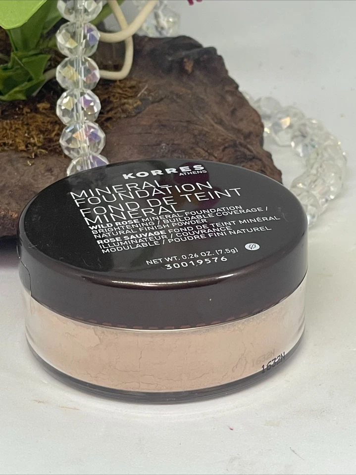 Korres Wild Rose Mineral Foundation Natural Finish Powder - 3A Cool Beige - New - Image 2 of 4