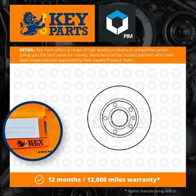 2x Brake Discs Pair Vented fits LDV EV80 Front 16 to 21 294mm Set KeyParts New
