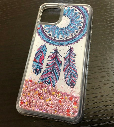 Iphone 11 11 Pro Max Floating Water Liquid Glitter Case Purple Dream Catcher Ebay