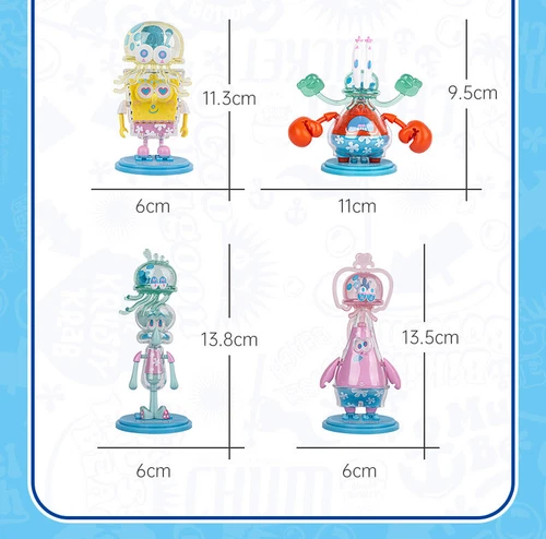 SpongeBob Jellyfish series Blind Box Mystery Mini Figure Action Toys Gift - Bild 9 von 23