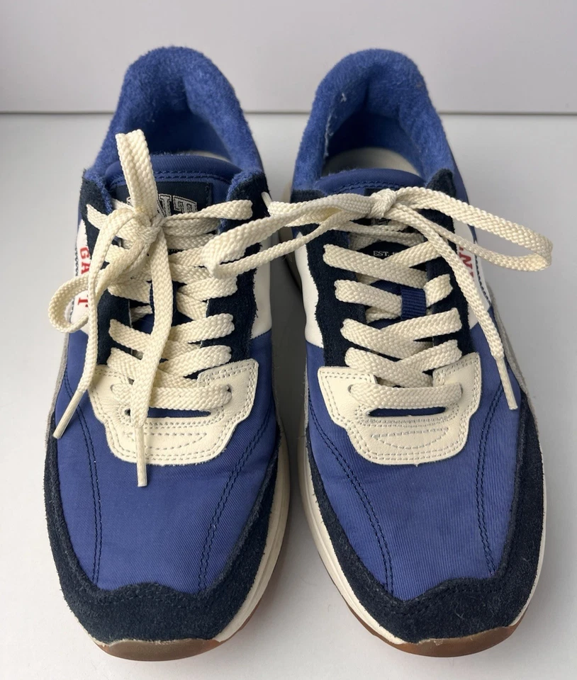 Tenis con cordones de cuero sintético y azul para mujer Gant Fultony talla 37 Foto 3 de 4