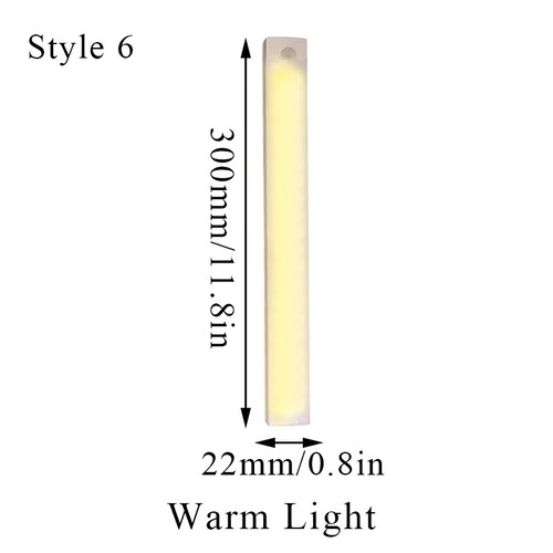 Wireless LED PIR Motion Sensor Light USB Rechargeable Strip Cabinet Closet Lamp^ - Picture 25 of 25