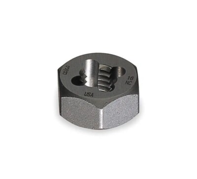 CLEVELAND C65606 Hex Threading Die,3/8''-16,HSS