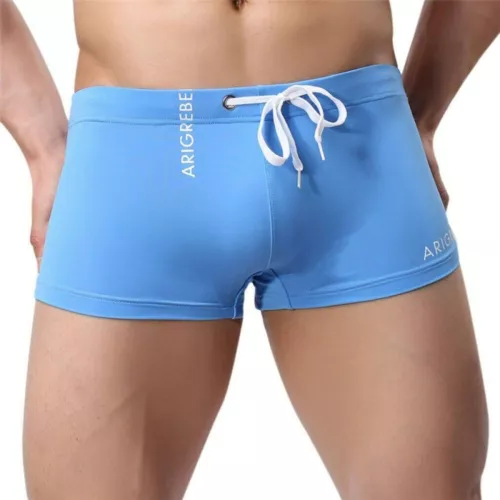 Men Summer Swim Shorts Swimwear Swimming Trunks Underwear Boxer Briefs Pants - Picture 12 of 18