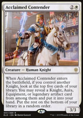 MTG Magic the Gathering Acclaimed Contender (1/477) Throne of Eldraine LP