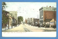 NEW YORK UPPER STATE SR., SCHENECTADY VINTAGE PC. USED 3673