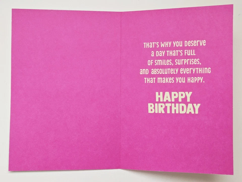 Cartão de feliz aniversário neta/saudação grande formato (incl. Envelope 8×5,5") - Imagem 3 de 4