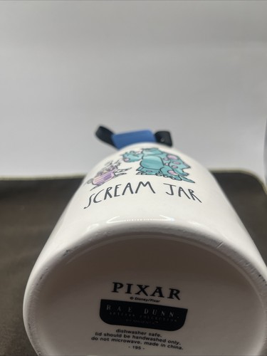 #Disney~Rae Dunn Monsters Inc Pixar Canister Scream Jar Sully e Boo Mike ~ Nuovo con etichette - Foto 4 di 5