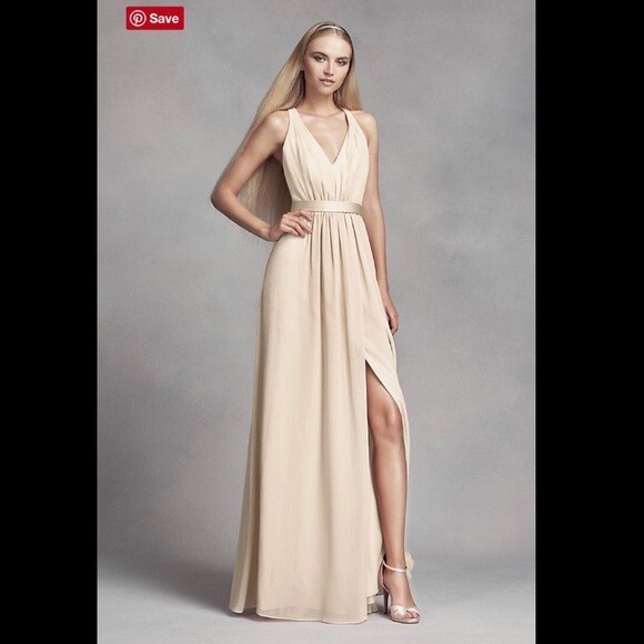 White by Vera Wang Bridesmaid Dress Size 12 | eBay