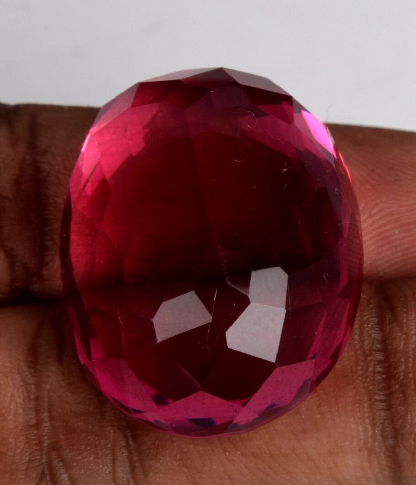 Large Pink Tourmaline 101 Ct. Oval Faceted Cut Loose Gemstone Gift for Birthday - Image 4 of 4