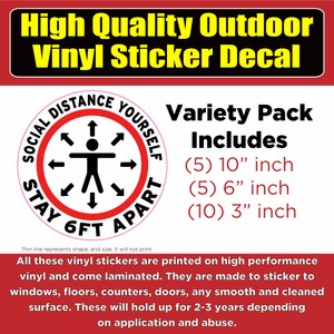 Social Distance Yourself 6ft Vinyl Business Window Door Floor Sticker Decal Ebay